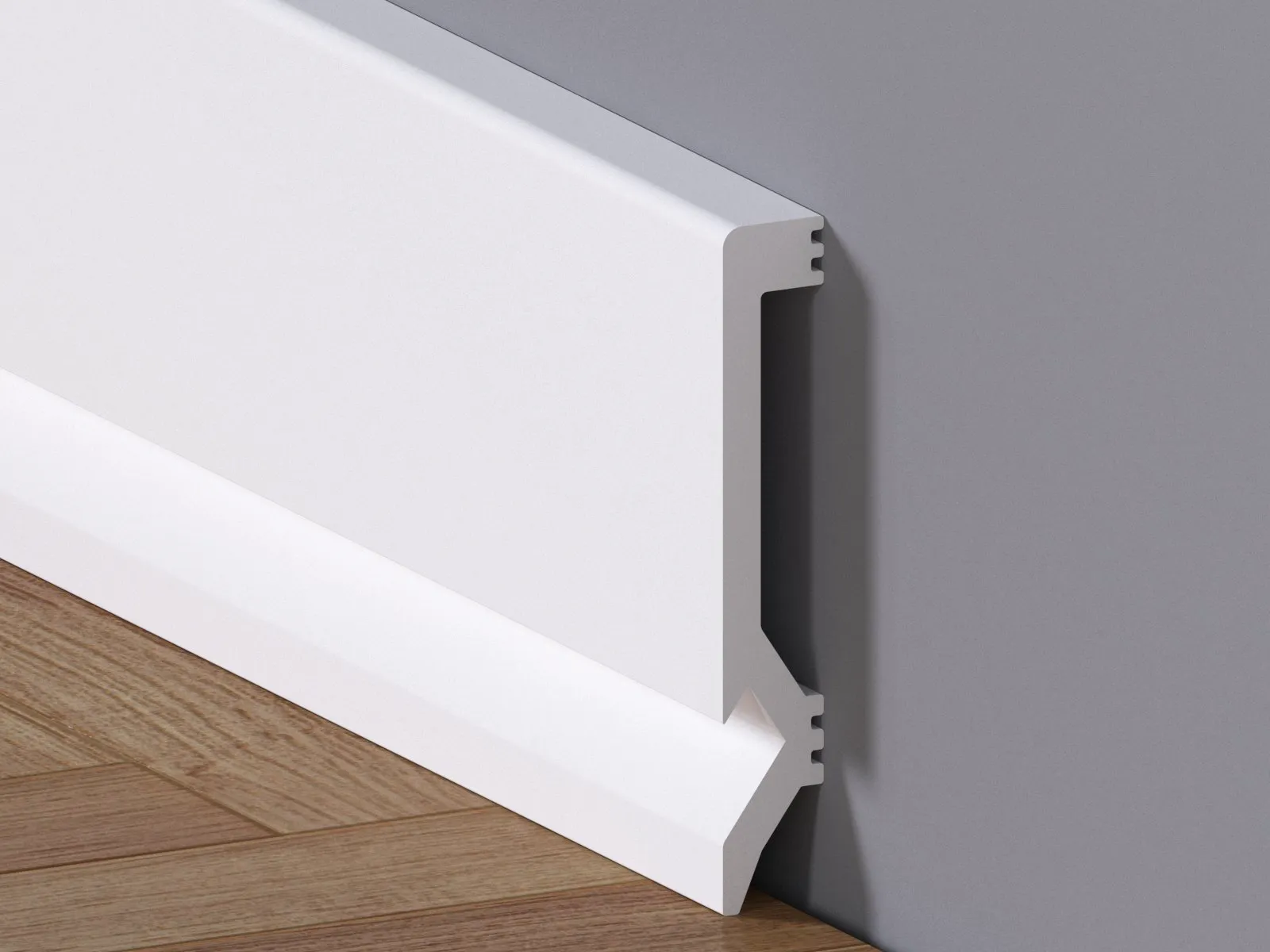 Kunststof plint model Diamant